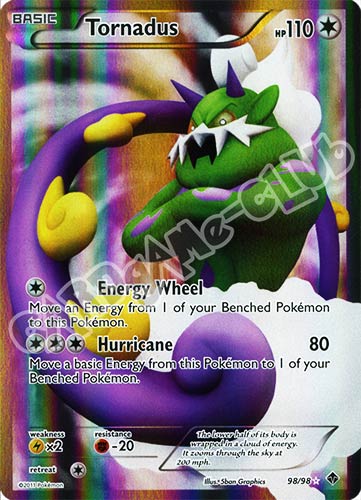 98 / 98 Tornadus ultra rara foil (EN) -NEAR MINT-