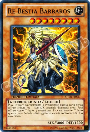 CT08-IT005 Re Bestia Barbaros super rara Edizione Limitata (IT) -GOOD-