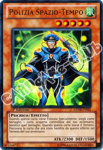 GENF-IT023 Polizia Spazio-Tempo ultra rara 1a Edizione (IT) -NEAR MINT-