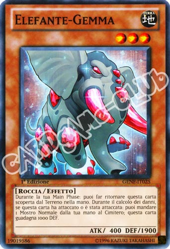 GENF-IT025 Elefante-Gemma comune 1a Edizione (IT) -NEAR MINT-