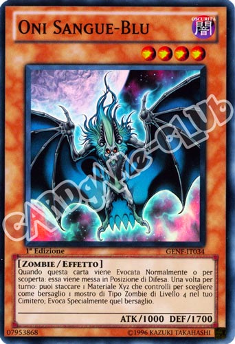 GENF-IT034 Oni Sangue-Blu super rara 1a Edizione (IT) -NEAR MINT-