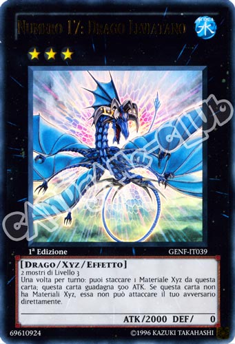 GENF-IT039 Numero 17: Drago Leviatano ultra rara 1a Edizione (IT) -NEAR MINT-