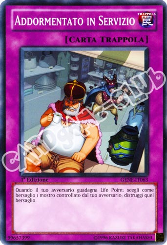 GENF-IT063 Addormentato in Servizio comune 1a Edizione (IT) -NEAR MINT-