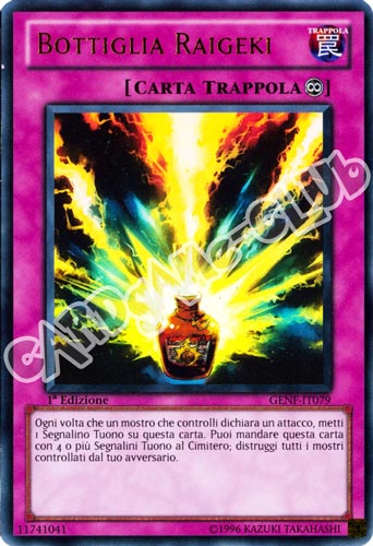 GENF-IT079 Bottiglia Raigeki ultra rara 1a Edizione (IT) -NEAR MINT-