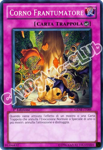 GENF-IT089 Corno Frantumatore rara segreta 1a Edizione (IT)  -PLAYED-