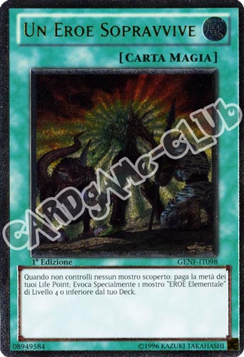 GENF-IT098 Un Eroe Sopravvive rara ultimate 1a Edizione (IT) -NEAR MINT-