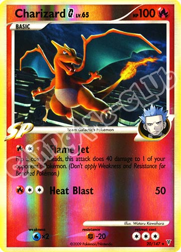 020 / 147 Charizard LV.65 rara foil reverse (EN) -NEAR MINT-