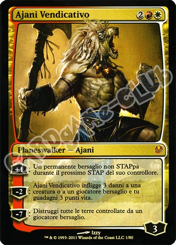 1 / 80 Ajani Vendicativo mitica foil (IT) -NEAR MINT-