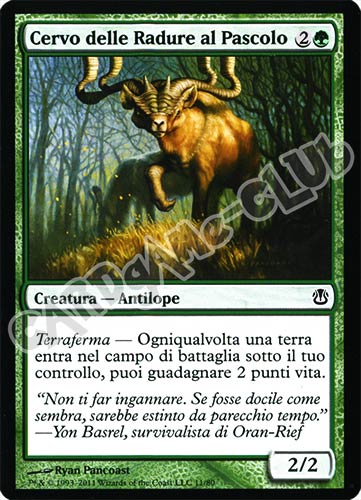 11 / 80 Cervo delle Radure al Pascolo comune (IT) -NEAR MINT-