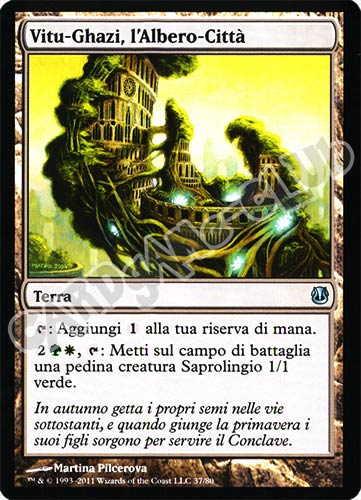 37 / 80 Vitu-Ghazi, l'Albero-Citta' non comune (IT) -NEAR MINT-