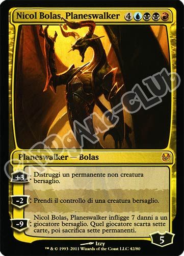 42 / 80 Nicol Bolas, Planeswalker mitica foil (IT) -NEAR MINT-