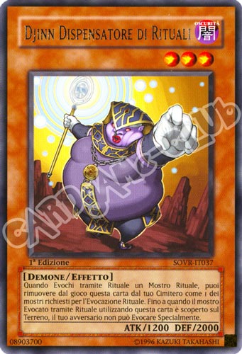 SOVR-IT037 Djinn Dispensatore di Rituali rara 1a Edizione (IT) -NEAR MINT-