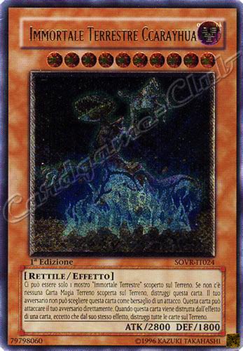 SOVR-IT024 Immortale Terrestre Ccarayhua rara ultimate 1a Edizione (IT) -NEAR MINT-