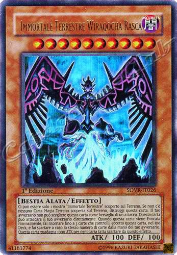 SOVR-IT026 Immortale Terrestre Wiraqocha Rasca ultra rara 1a Edizione (IT) -NEAR MINT-