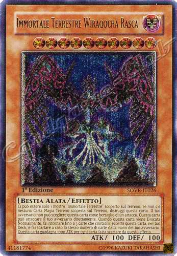 SOVR-IT026 Immortale Terrestre Wiraqocha Rasca rara ultimate 1a Edizione (IT) -NEAR MINT-