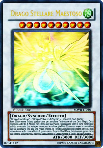 SOVR-IT040 Drago Stellare Maestoso ultra rara 1a Edizione (IT) -NEAR MINT-