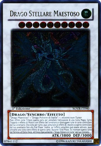 SOVR-IT040 Drago Stellare Maestoso rara ultimate 1a Edizione (IT) -NEAR MINT-