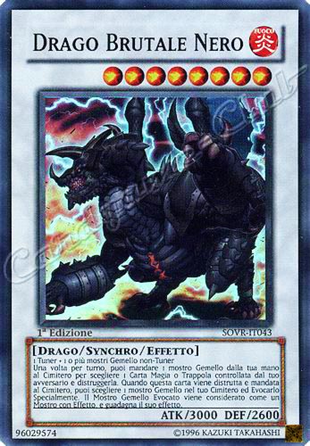 SOVR-IT043 Drago Brutale Nero super rara 1a Edizione (IT) -NEAR MINT-