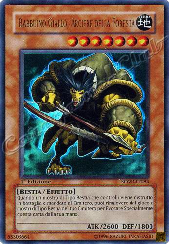 SOVR-IT084 Babbuino Giallo, Arciere della Foresta ultra rara 1a Edizione (IT) -NEAR MINT-