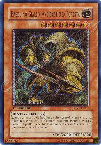 SOVR-IT084 Babbuino Giallo, Arciere della Foresta rara ultimate 1a Edizione (IT) -NEAR MINT-