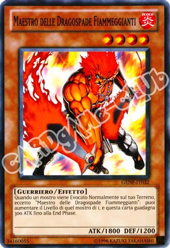 GENF-IT032 Maestro delle Dragospade Fiammeggianti comune Unlimited (IT) -NEAR MINT-