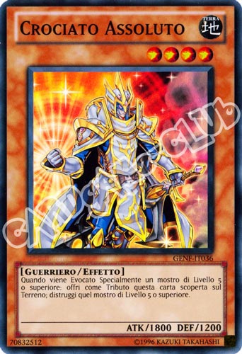 GENF-IT036 Crociato Assoluto super rara Unlimited (IT) -NEAR MINT-