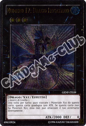 GENF-IT039 Numero 17: Drago Leviatano rara ultimate Unlimited (IT) -NEAR MINT-