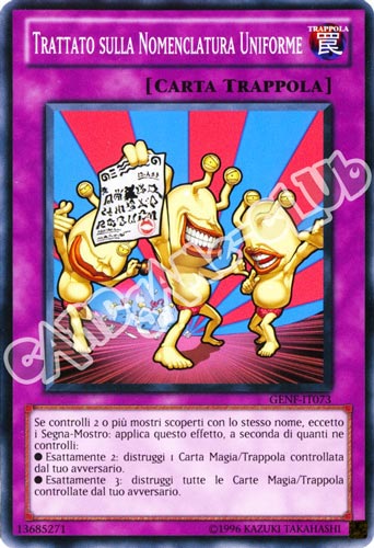 GENF-IT073 Trattato sulla Nomenclatura Uniforme comune Unlimited (IT) -NEAR MINT-