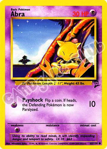 065 / 130 Abra comune unlimited (EN) -NEAR MINT-