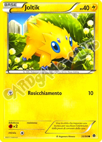 33 / 98 Joltik comune (IT) -NEAR MINT-