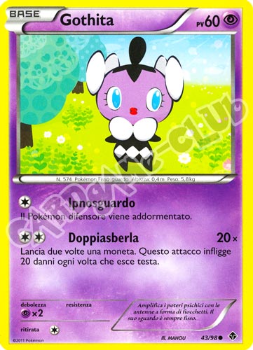 43 / 98 Gothita comune (IT) -NEAR MINT-