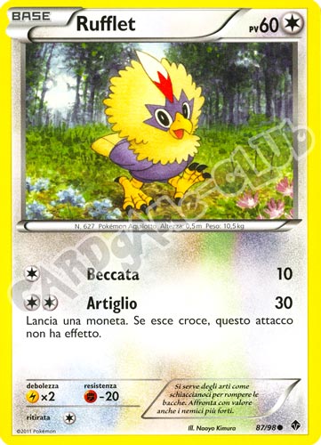 87 / 98 Rufflet comune (IT) -NEAR MINT-