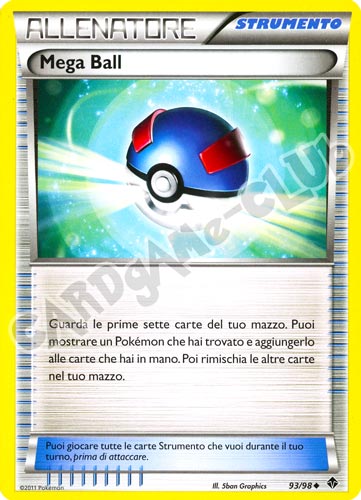 93 / 98 Mega Ball non comune (IT) -NEAR MINT-