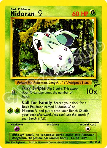 082 / 130 Nidoran comune unlimited (EN) -NEAR MINT-