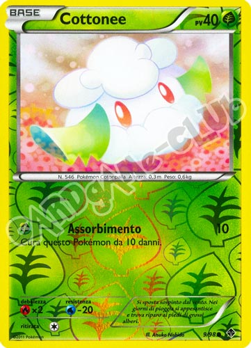 09 / 98 Cottonee comune foil reverse (IT) -NEAR MINT-