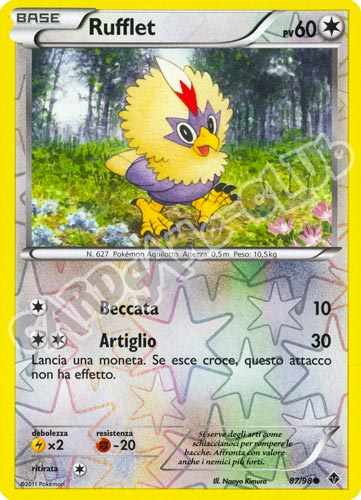 87 / 98 Rufflet comune foil reverse (IT) -PLAYED-