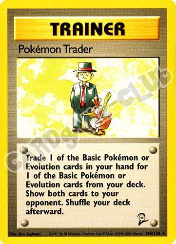 106 / 130 Pokemon Trader rara unlimited (EN) -NEAR MINT-