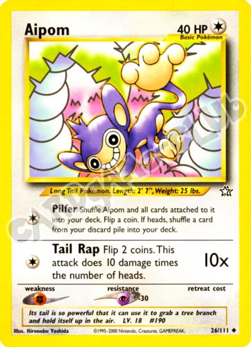 026 / 111 Aipom non comune unlimited (EN) -NEAR MINT-