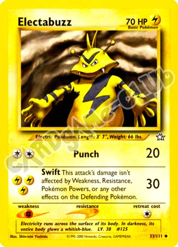 033 / 111 Electabuzz non comune unlimited (EN) -NEAR MINT-