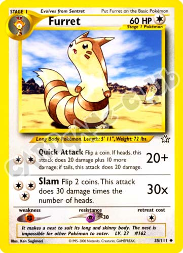 035 / 111 Furret non comune unlimited (EN) -NEAR MINT-