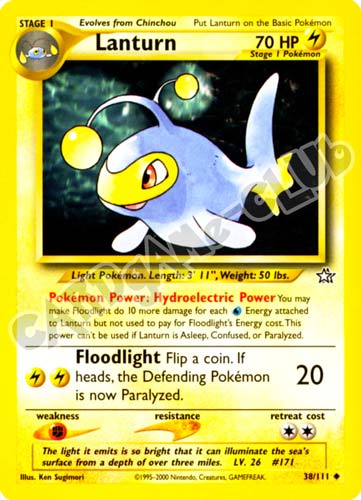 038 / 111 Lanturn non comune unlimited (EN) -NEAR MINT-