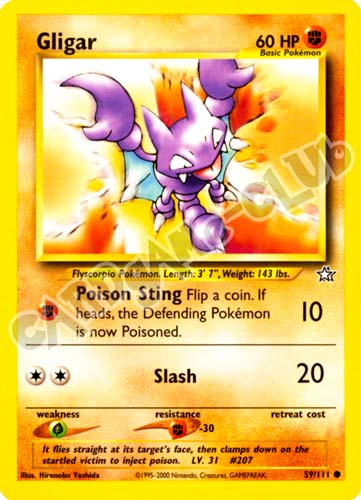 059 / 111 Gligar comune unlimited (EN) -NEAR MINT-