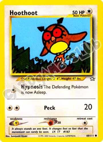 060 / 111 Hoothoot comune unlimited (EN) -NEAR MINT-