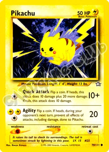 070 / 111 Pikachu comune unlimited (EN) -NEAR MINT-