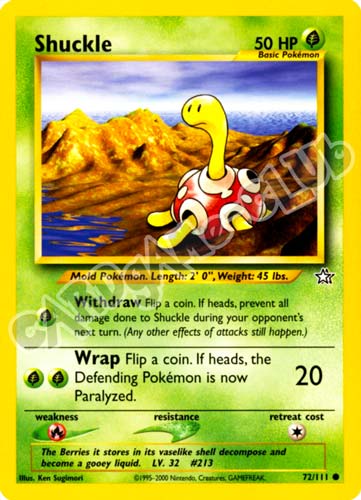 072 / 111 Shuckle comune unlimited (EN) -NEAR MINT-