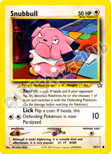 074 / 111 Snubbull comune unlimited (EN) -NEAR MINT-