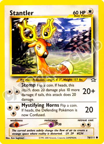 076 / 111 Stantler comune unlimited (EN) -NEAR MINT-