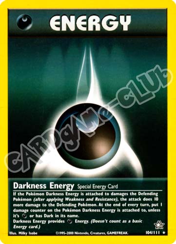 104 / 111 Darkness Energy rara unlimited (EN) -NEAR MINT-