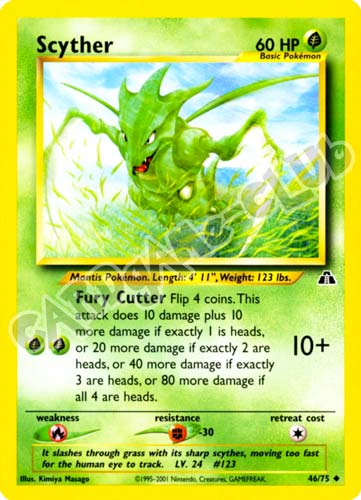 46 / 75 Scyther non comune unlimited (EN) -NEAR MINT-
