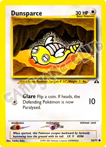 54 / 75 Dunsparce comune unlimited (EN) -NEAR MINT-